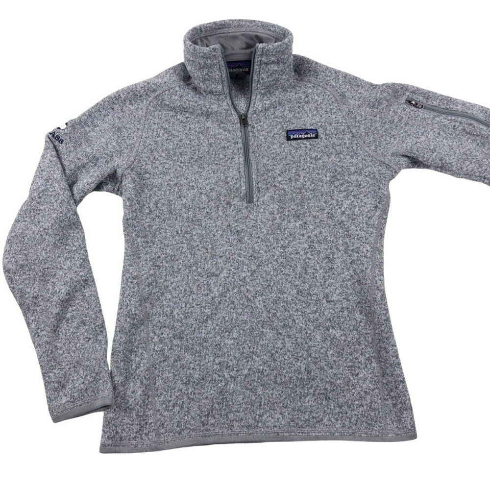 Patagonia Better Sweater Womens S Gray 1/4 Zip Snowmass Aspen CO Fleece Pullover